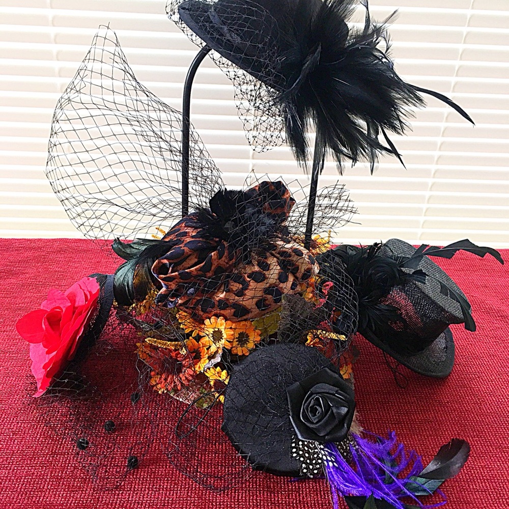 Bundle of 5 Fascinators, Formal Hats, Millinery